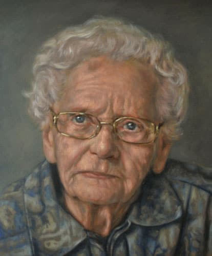 Mevrouw Visser, werk van Arjan van Gent